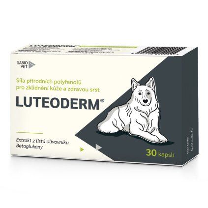Sabio Vet Luteoderm 30 kapslí Kůže, alergie, svědění, línání